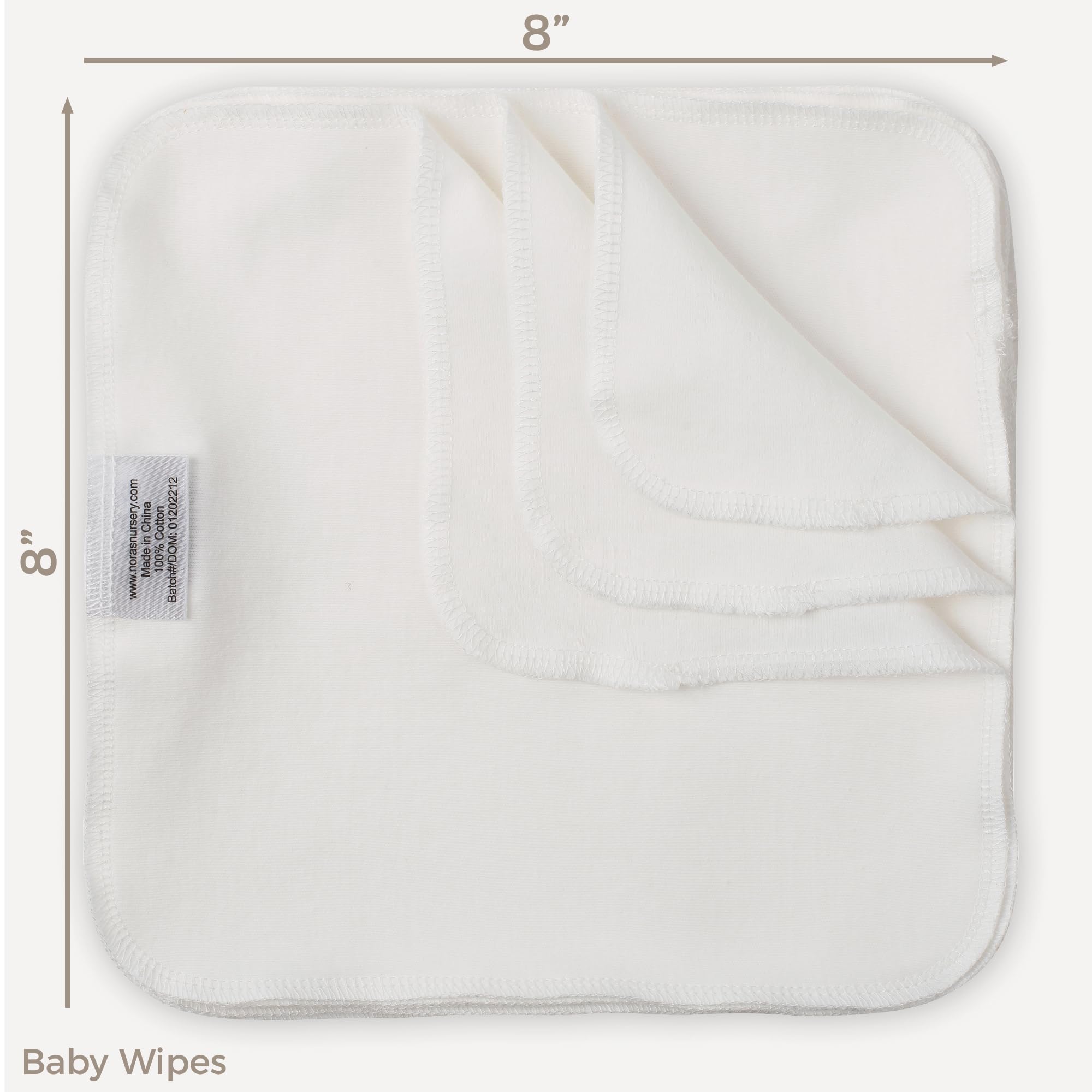 Portable Baby Changing Pad with Reusable Cotton Baby Wipes