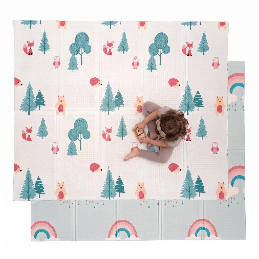Foldable Waterproof Foam Baby Play Mat for Infants & Toddlers
