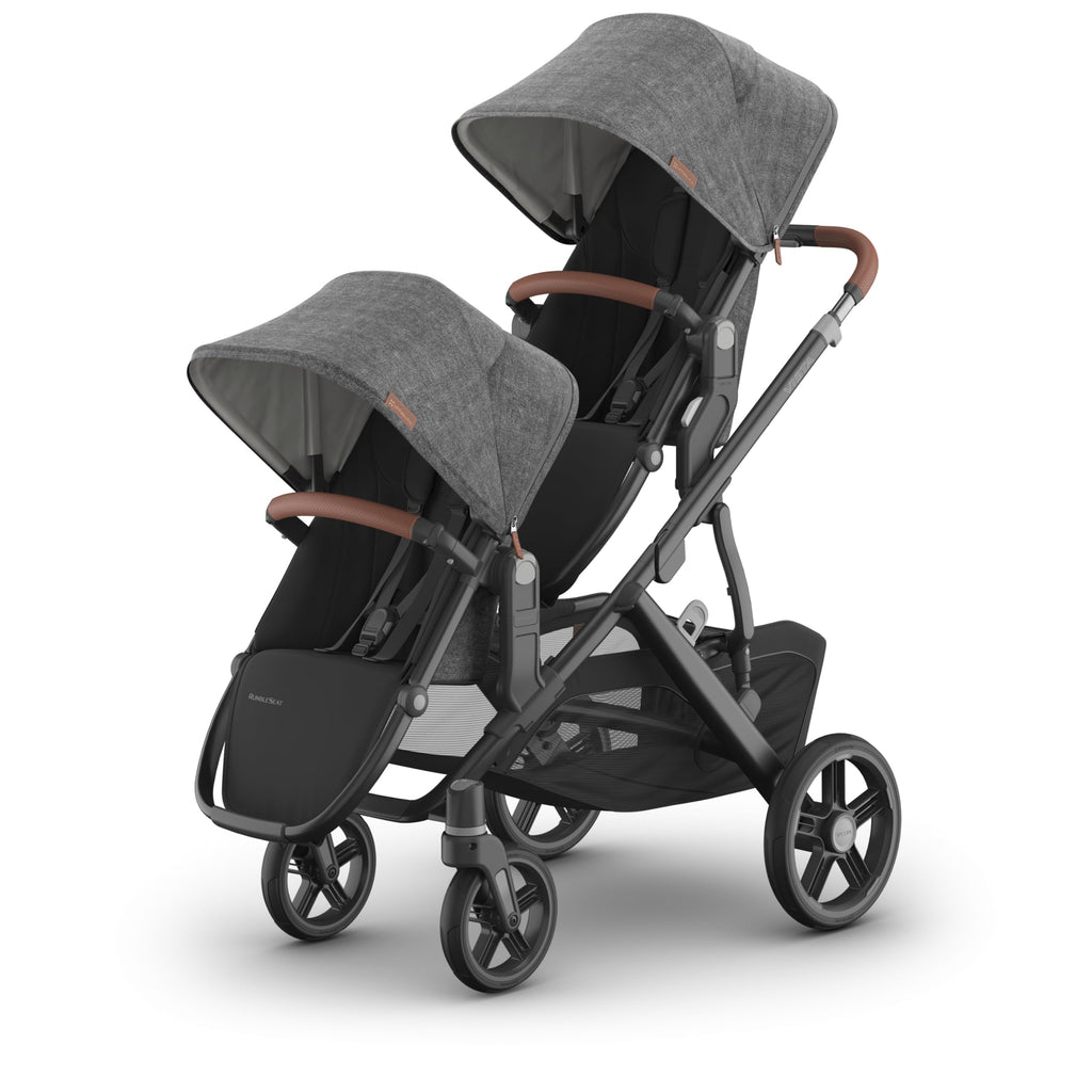 Convertible Single-to-Double Baby Stroller with Rumble Seat Bundle