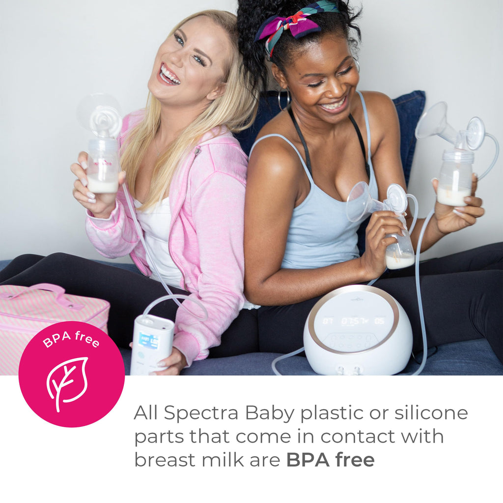 Portable Rechargeable Electric Breast Pump with Tote Bag & Accessory Kit 28 mm