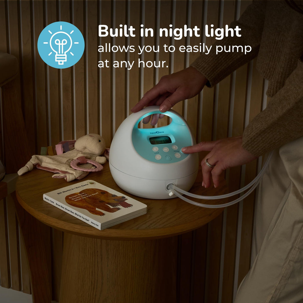 Portable Rechargeable Electric Breast Pump with Tote Bag & Accessory Kit 28 mm