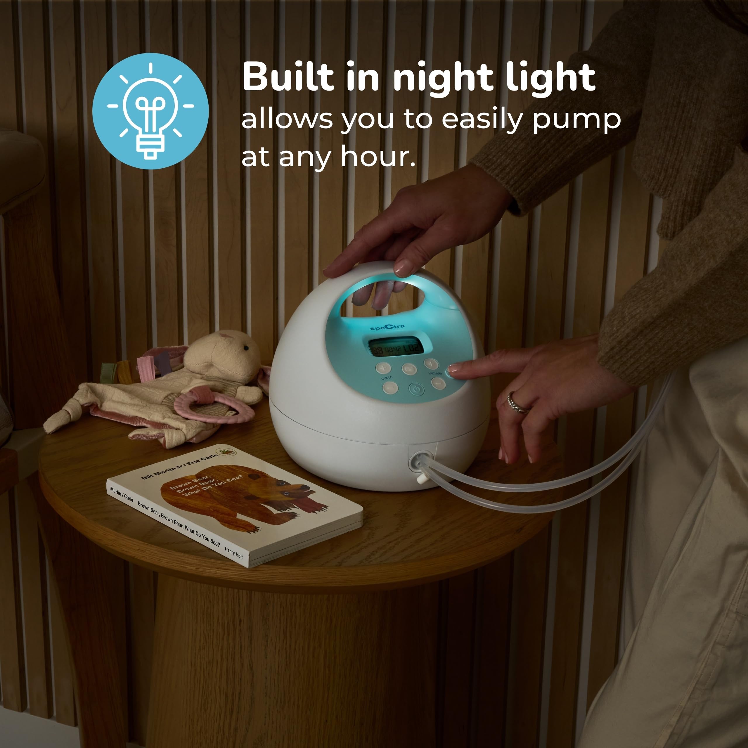 Portable Rechargeable Electric Breast Pump with Tote Bag & Accessory Kit 28 mm
