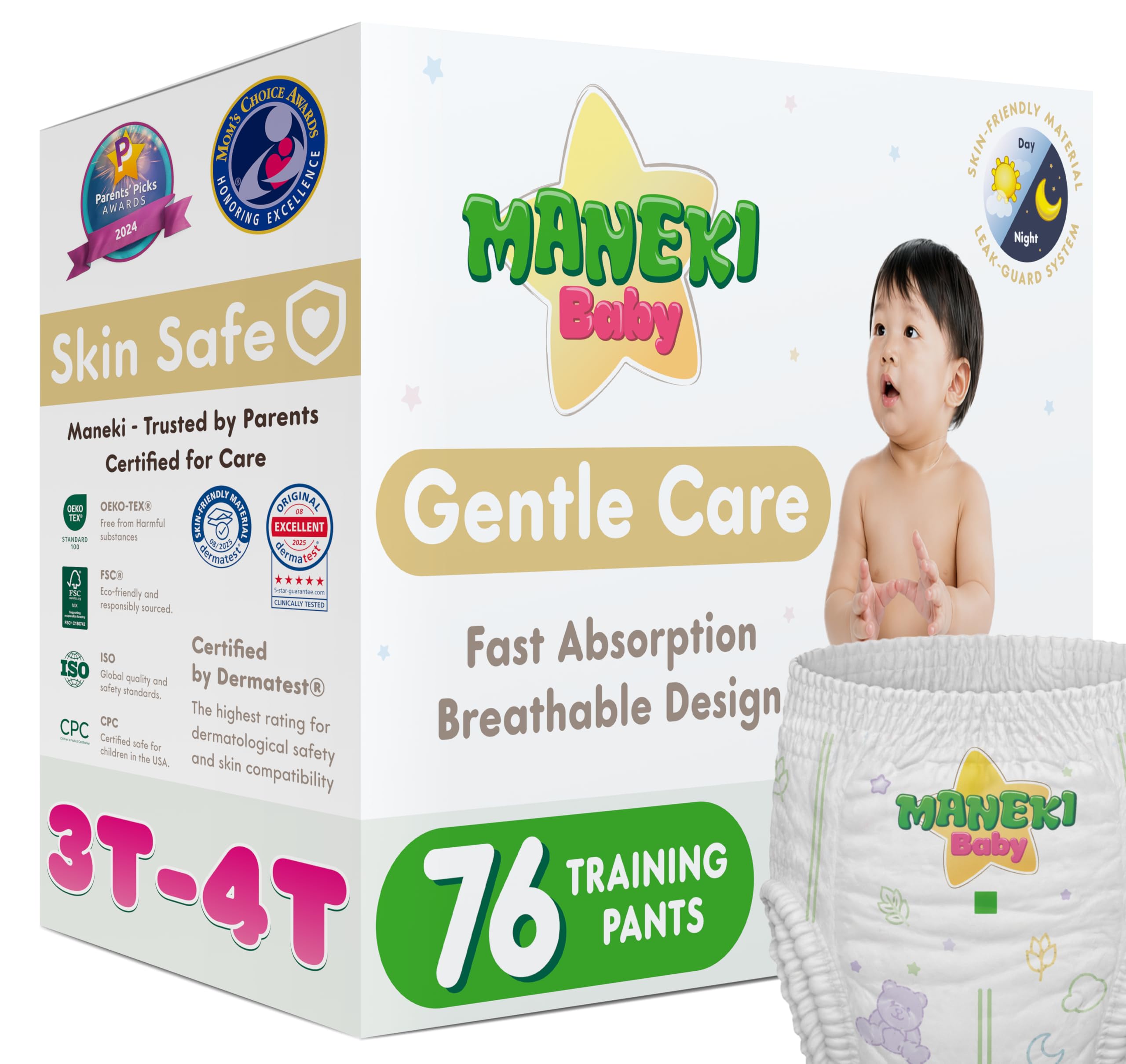 MANEKI Baby Diaper Pants