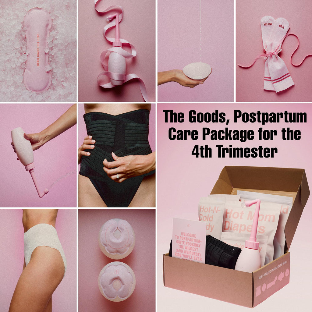 Postpartum Recovery Kit with Belly Binder, Peri Bottle & Care Essentials