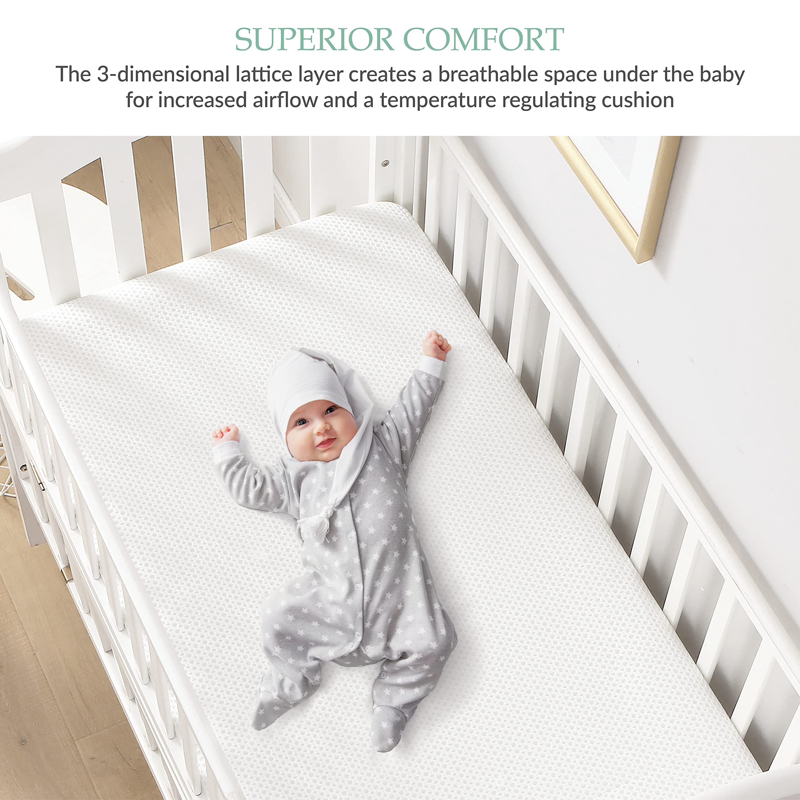 Waterproof Hypoallergenic Crib Mattress Protector for Babies & Toddlers