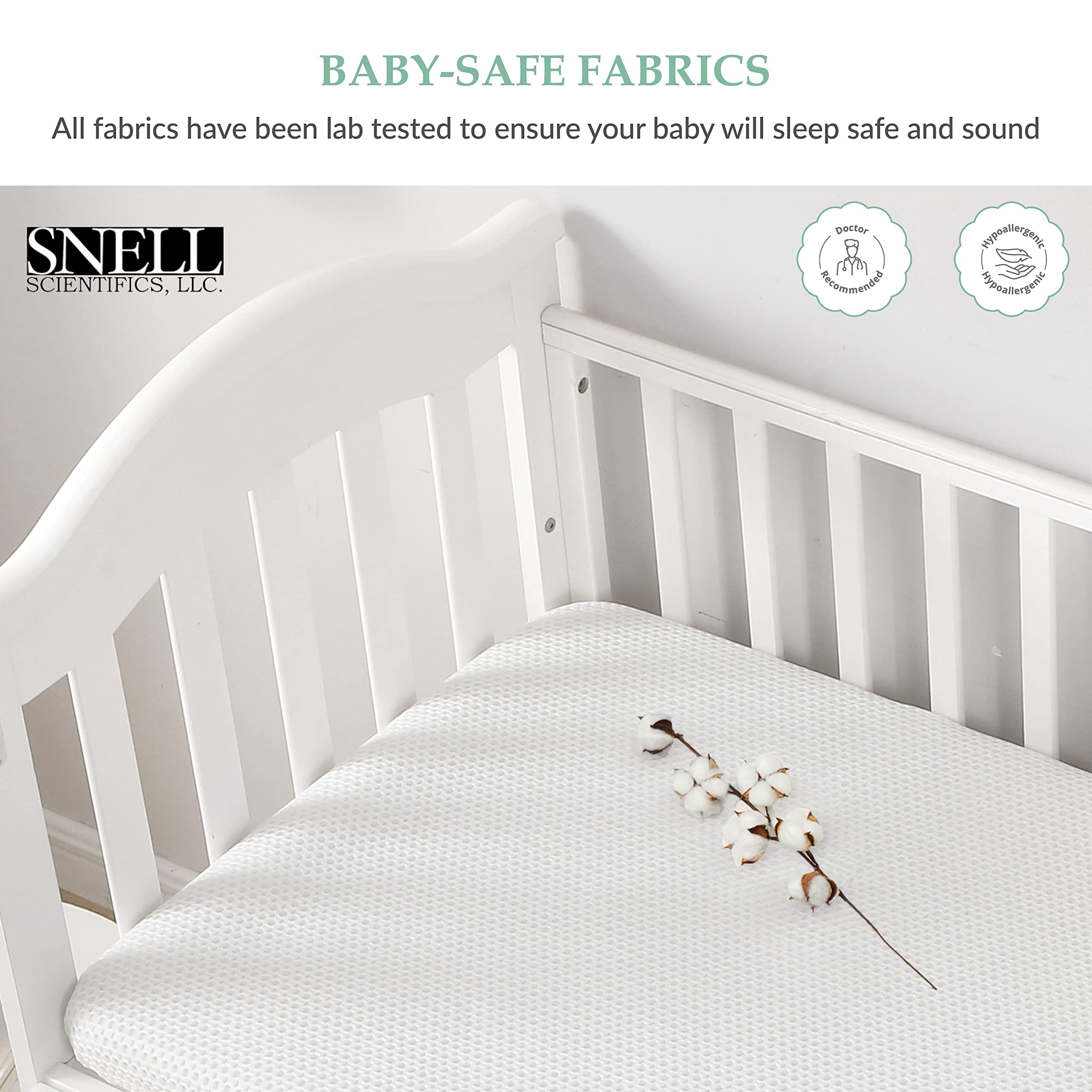 Waterproof Hypoallergenic Crib Mattress Protector for Babies & Toddlers