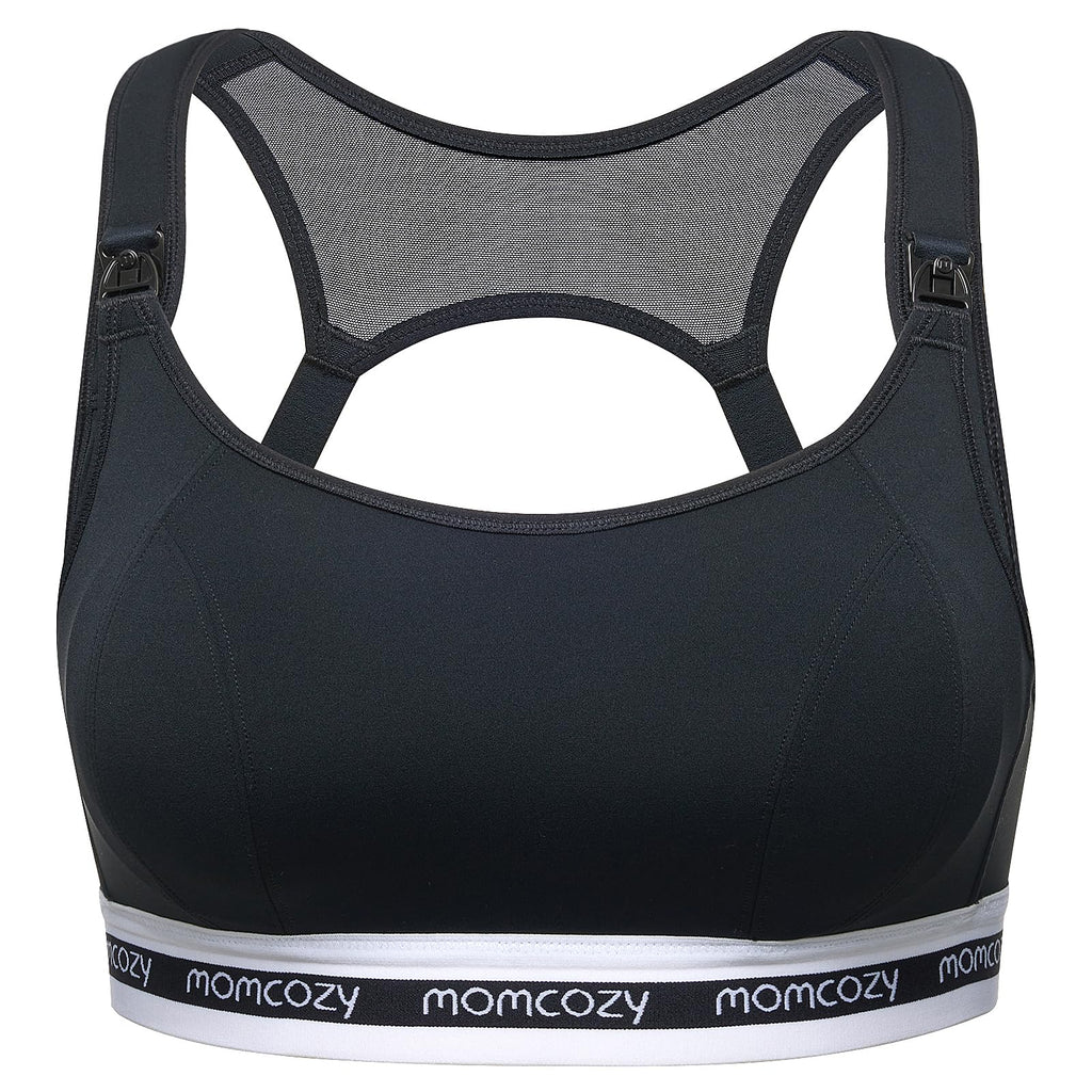 Wireless Padded Nursing Sports Bra for Breastfeeding & Maternity