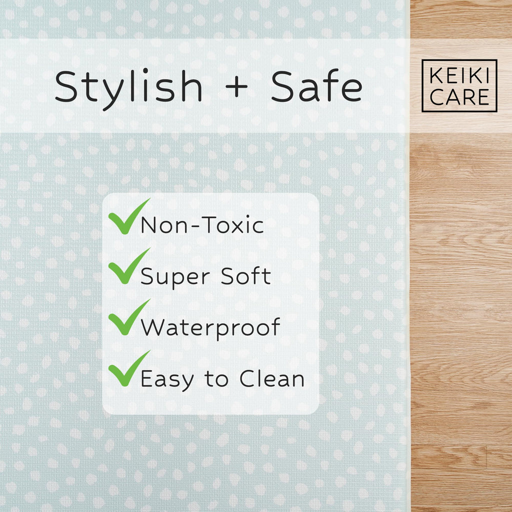 Reversible Waterproof Foam Baby Play Mat for Nursery & Playroom