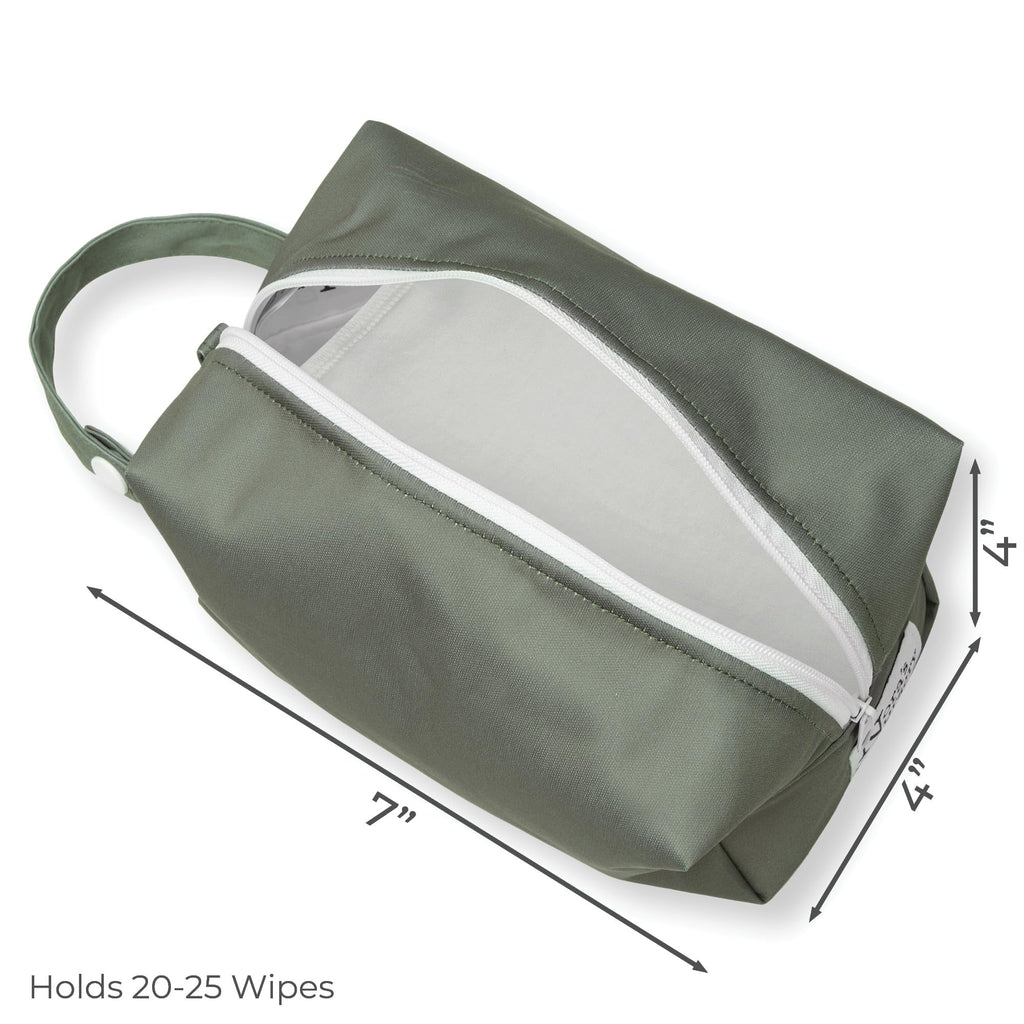 Portable Baby Changing Pad with Reusable Cotton Baby Wipes