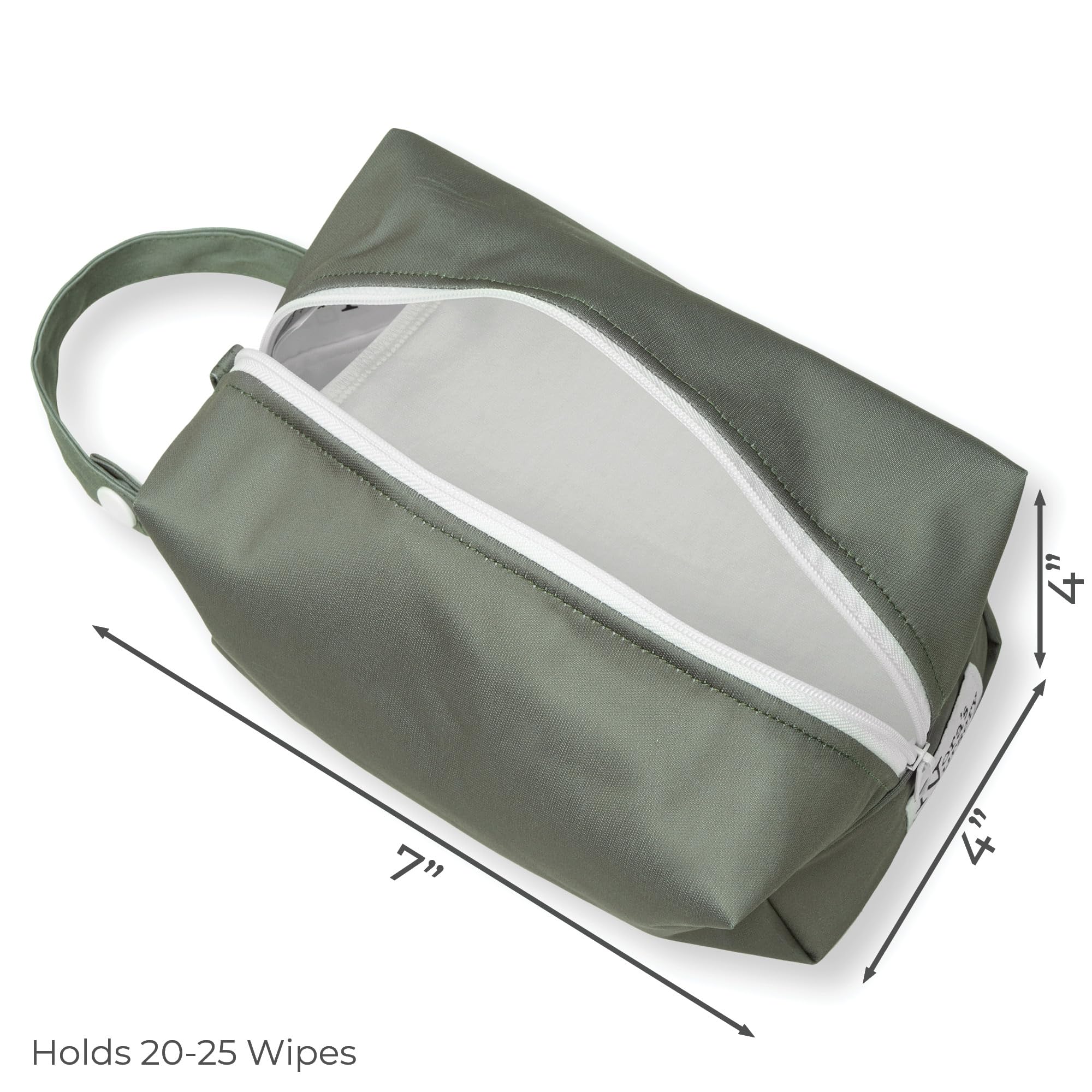 Portable Baby Changing Pad with Reusable Cotton Baby Wipes