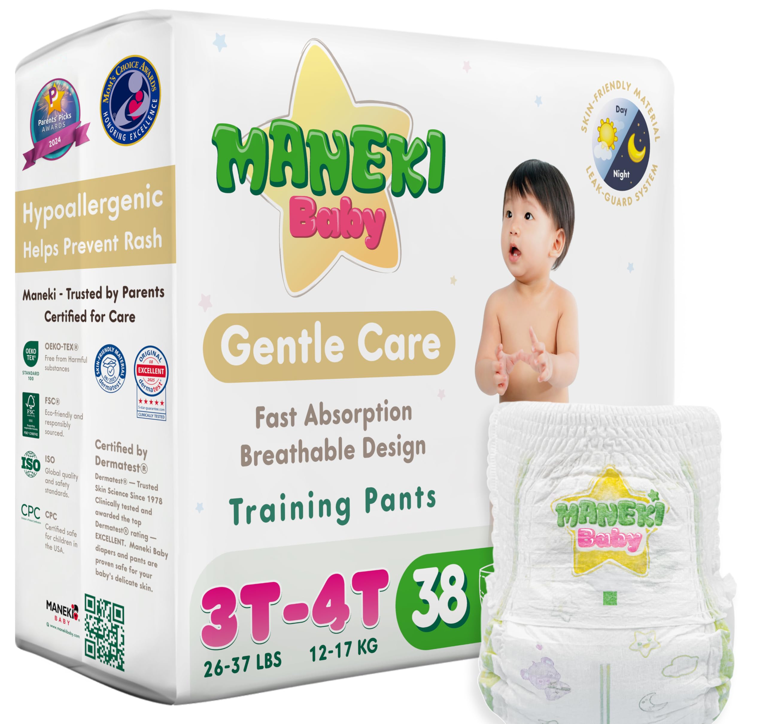MANEKI Baby Diaper Pants