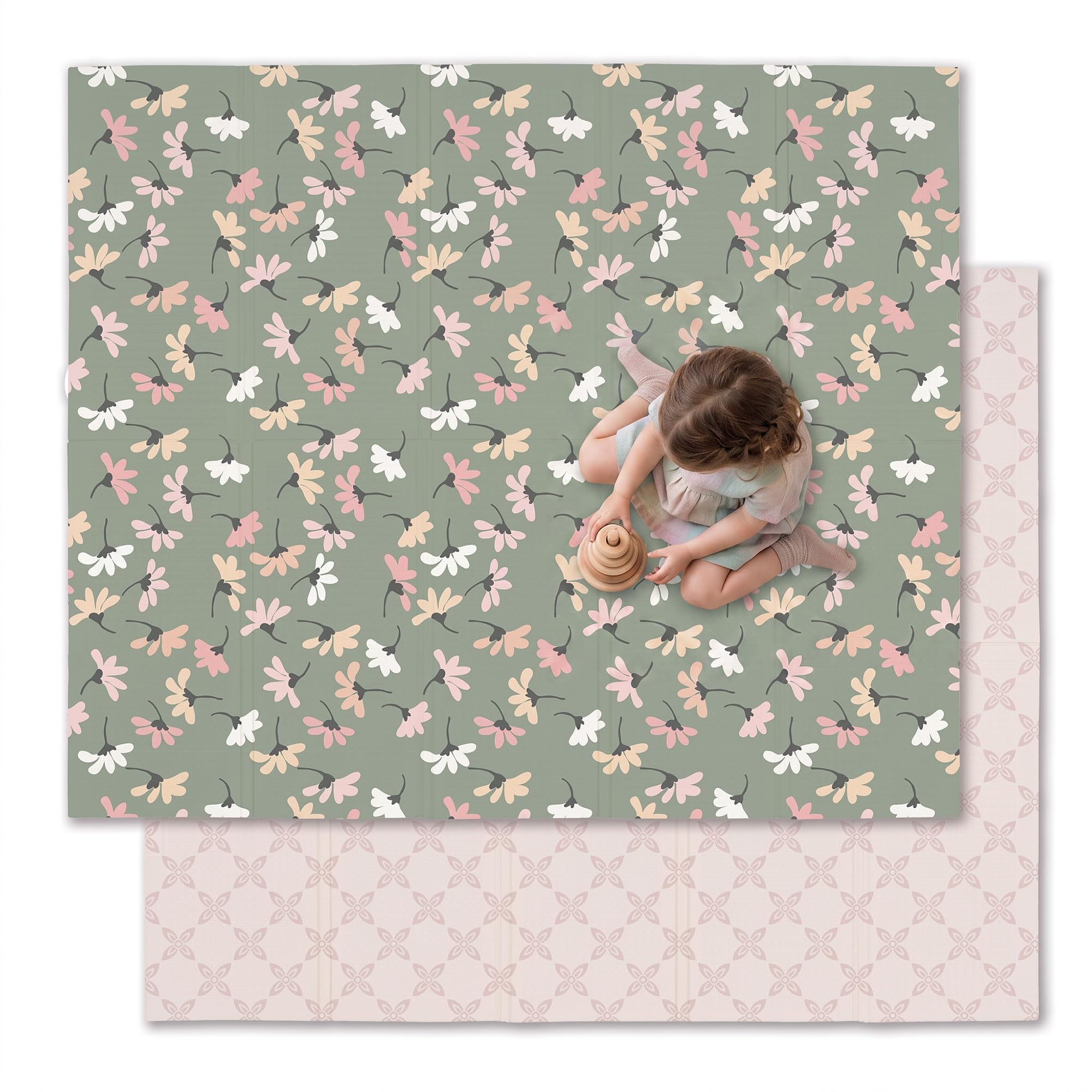 Foldable Waterproof Foam Baby Play Mat for Infants & Toddlers